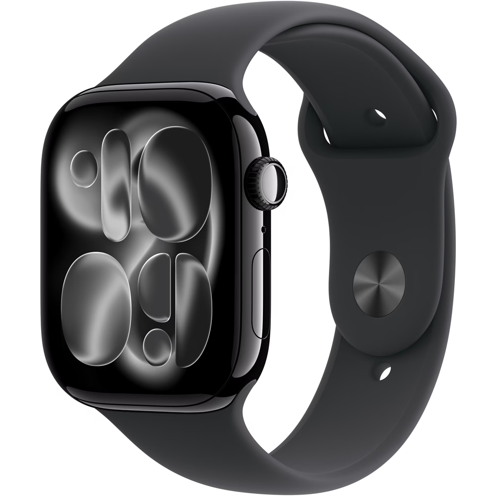 Apple Watch 11, GPS + Cellular, 46 mm, Rose Gold Aluminium Case, Light Blush Sport Band - M/L — imaginea 3